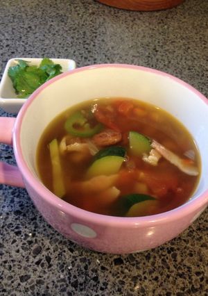 お豆のスープ(メキシカン風)-レシピのメイン写真