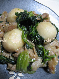 さといもと豚肉のオイスターソース炒め-レシピのメイン写真