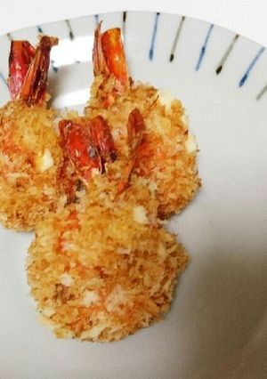 ノンフライヤーでまんまるチーズエビフライ-レシピのメイン写真