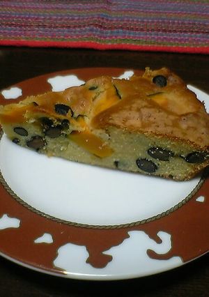 かぼちゃと黒豆のケーキ？-レシピのメイン写真
