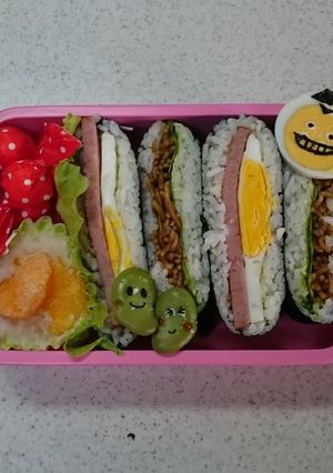 おにぎらず弁当3 焼きそば入り-レシピのメイン写真