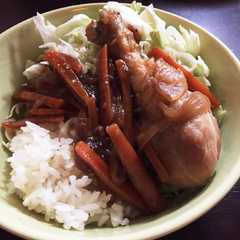 ヘルシー☆骨付き鶏肉の煮物-レシピのメイン写真