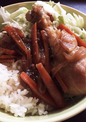 ヘルシー☆骨付き鶏肉の煮物-レシピのメイン写真