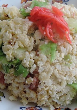 こんにゃくライスのおからチャーハン-レシピのメイン写真