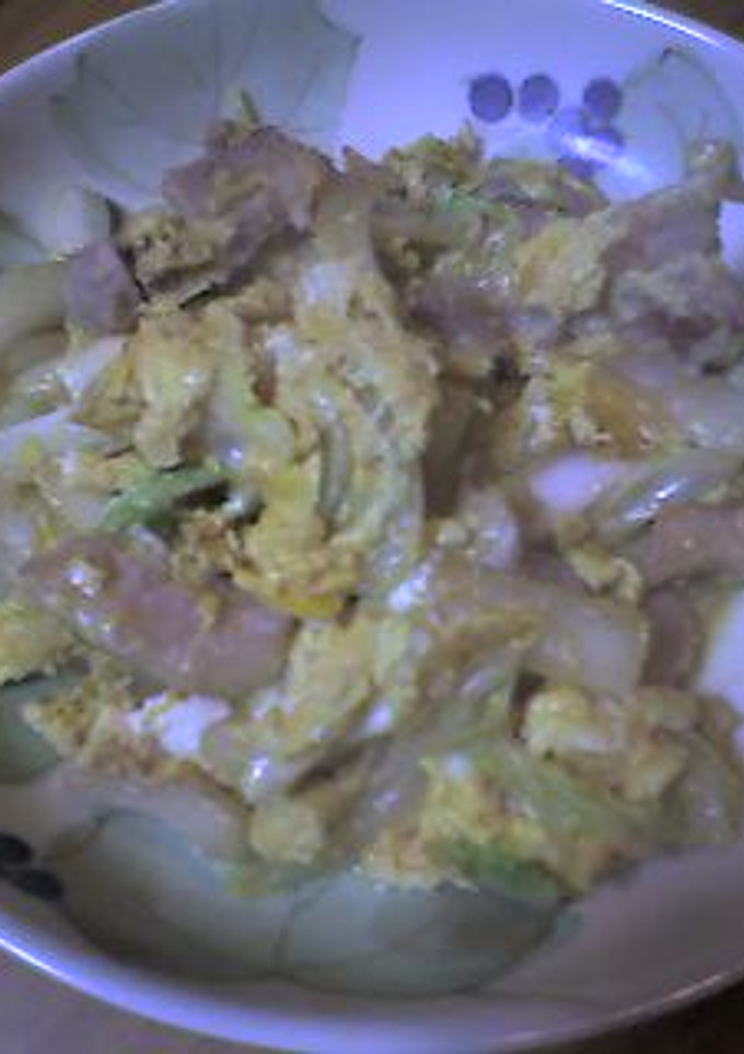 塩豚と白菜・卵の炒め物-レシピのメイン写真