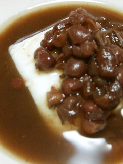 ◇豆乳くず餅◇ぜんざい風?-レシピのメイン写真