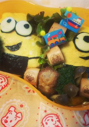 子供が完食！ミニオン キャラ弁⭐️-レシピのメイン写真