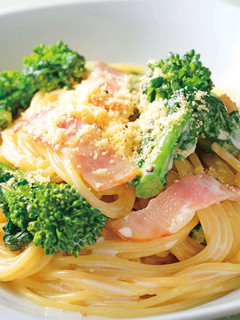 こんぶ茶の菜の花クリームパスタ-レシピのメイン写真
