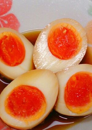 簡単！！ほんのり甘い煮卵(作り置きにも)-レシピのメイン写真