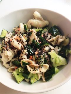 箸が止まらない♪鶏皮きゅうり-レシピのメイン写真
