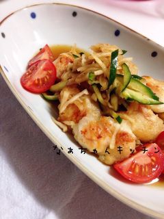 うどんスープの素で〜鶏南蛮漬け-レシピのメイン写真