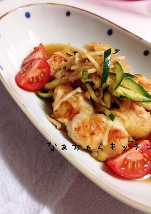 うどんスープの素で〜鶏南蛮漬け-レシピのメイン写真