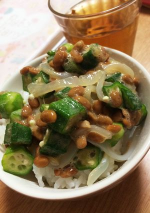 ご飯が進む☆イカオクラ納豆-レシピのメイン写真