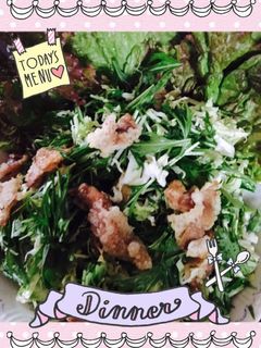 鶏皮でカリシャキッとサラダ-レシピのメイン写真