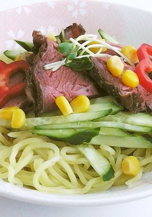 冷し中華のローストビーフのせ-レシピのメイン写真