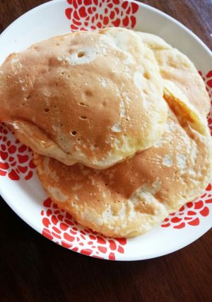 バナナのモチモチホットケーキ-レシピのメイン写真