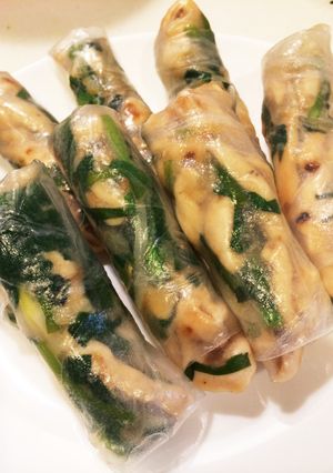 鶏胸肉のスタミナ生春巻き-レシピのメイン写真