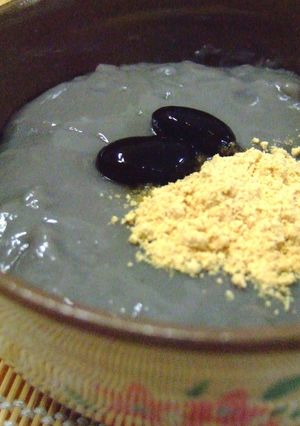 ●黒豆煮汁で●豆乳くず餅-レシピのメイン写真