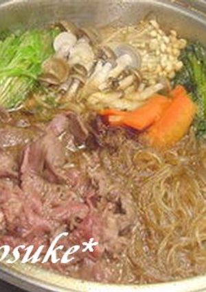 お宿メニューを再現。韓国風すき焼き-レシピのメイン写真