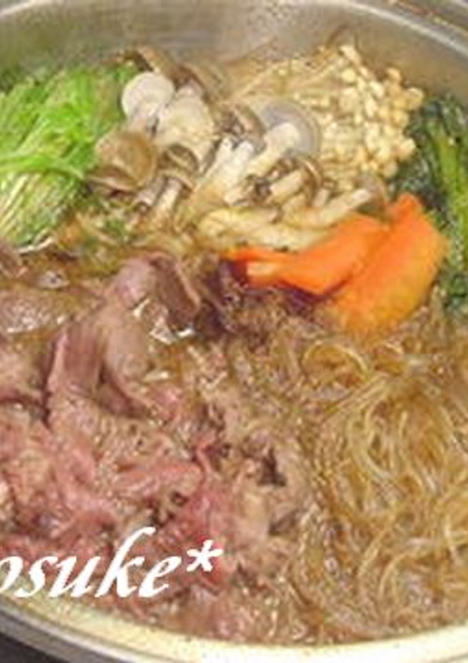 お宿メニューを再現。韓国風すき焼き-レシピのメイン写真