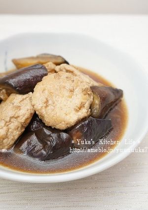 ヘルシーふわふわつくねと茄子の煮浸し-レシピのメイン写真
