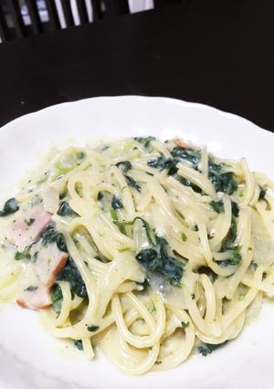 ヘルシー☆豆乳クリームパスタ-レシピのメイン写真