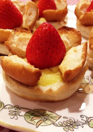 材料3つ「苺タルト＊」-レシピのメイン写真