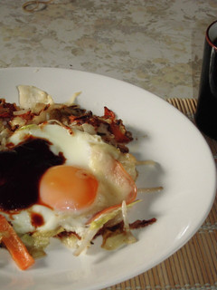 シャキッと野菜の目玉焼き-レシピのメイン写真