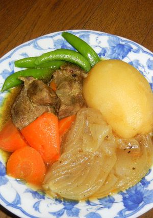 豚肩ロース塊と新玉ねぎの和風カレー煮込-レシピのメイン写真
