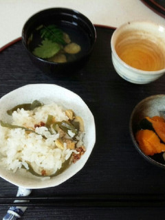 血管プラークダイエット食299(貝飯)-レシピのメイン写真