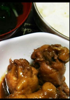 簡単激ウマ！鶏手羽元の甘辛煮！-レシピのメイン写真