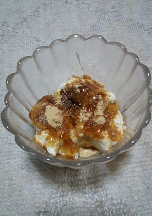 ～和～ 水切りﾖｰｸﾞﾙﾄの黒蜜きなこ-レシピのメイン写真
