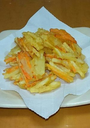 フライドポテト風ミニかき揚げ☆人参入り-レシピのメイン写真