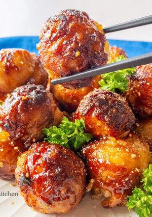 たこ焼き器で崩れにくい✳︎肉巻きおにぎり-レシピのメイン写真