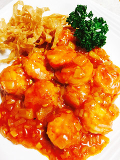 食べるラー油で海老のチリソース-レシピのメイン写真