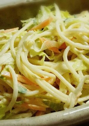 レタスがシャキシャキ♪サラスパ♥-レシピのメイン写真