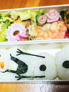 キャラ弁☆オラフ☆も~しも夏が今来たら~-レシピのメイン写真