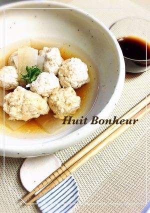 山芋と鶏ひき肉団子スープ-レシピのメイン写真