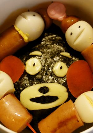 にせもんのくまもんとこびと達-レシピのメイン写真