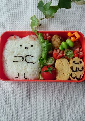 簡単キャラ弁☆すみっコぐらしのしろくま★-レシピのメイン写真