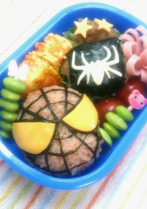 スパイダーマンのキャラ弁-レシピのメイン写真