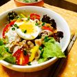 野菜も一緒に♪…冷しゃぶ丼。