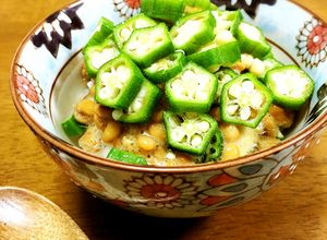 納豆とオクラのネバネバ冷たいスープご飯-レシピのメイン写真