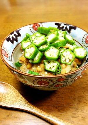 納豆とオクラのネバネバ冷たいスープご飯-レシピのメイン写真