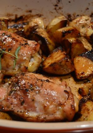 鶏腿肉のバルサミコ味のグリル-レシピのメイン写真