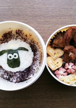 保温ジャーでひつじのショーン弁当-レシピのメイン写真