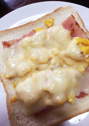朝食に♡スクラブルベーコントースト♡-レシピのメイン写真