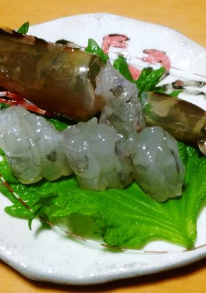 アシアカエビの刺身（造り）-レシピのメイン写真
