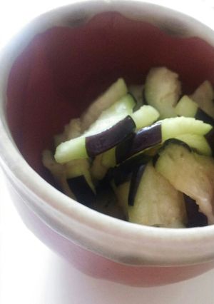 塩・醤油のみ、我が家のなすの即席漬け-レシピのメイン写真