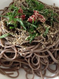 さっぱりと、梅しその蕎麦-レシピのメイン写真